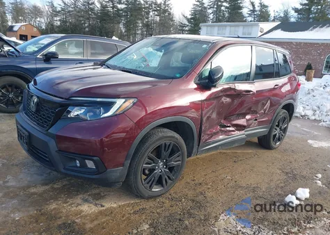 2020 Honda Passport Awd Sport z USA, uszkodzony, nr VIN 5FNYF8H27LB012738